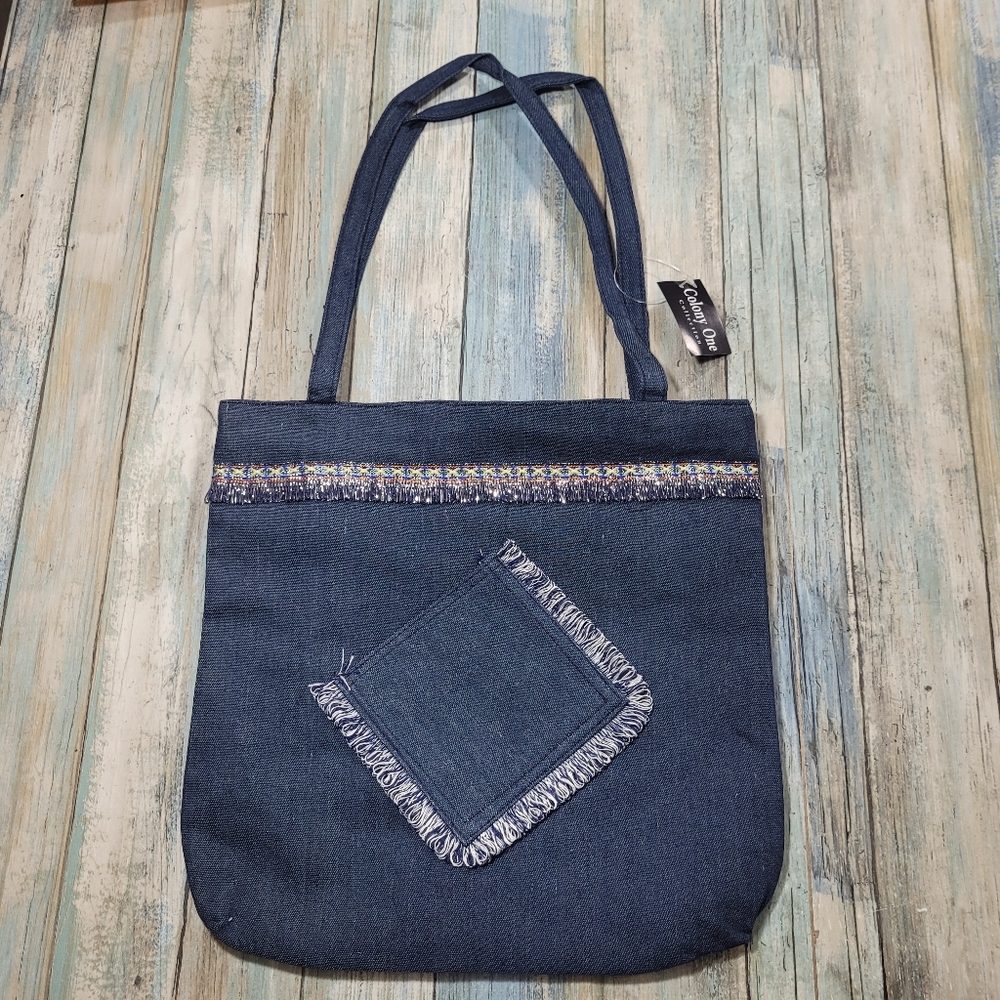 Colony One Hangbag Looks like denim.